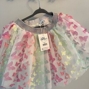 Lola and the boys butterfly skirt size 4 new tags